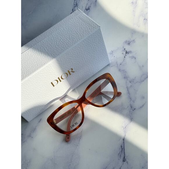 NEW Dior LaParisienneDiorO S2I Eyeglasses Frames in Brown - Picture 2 of 8